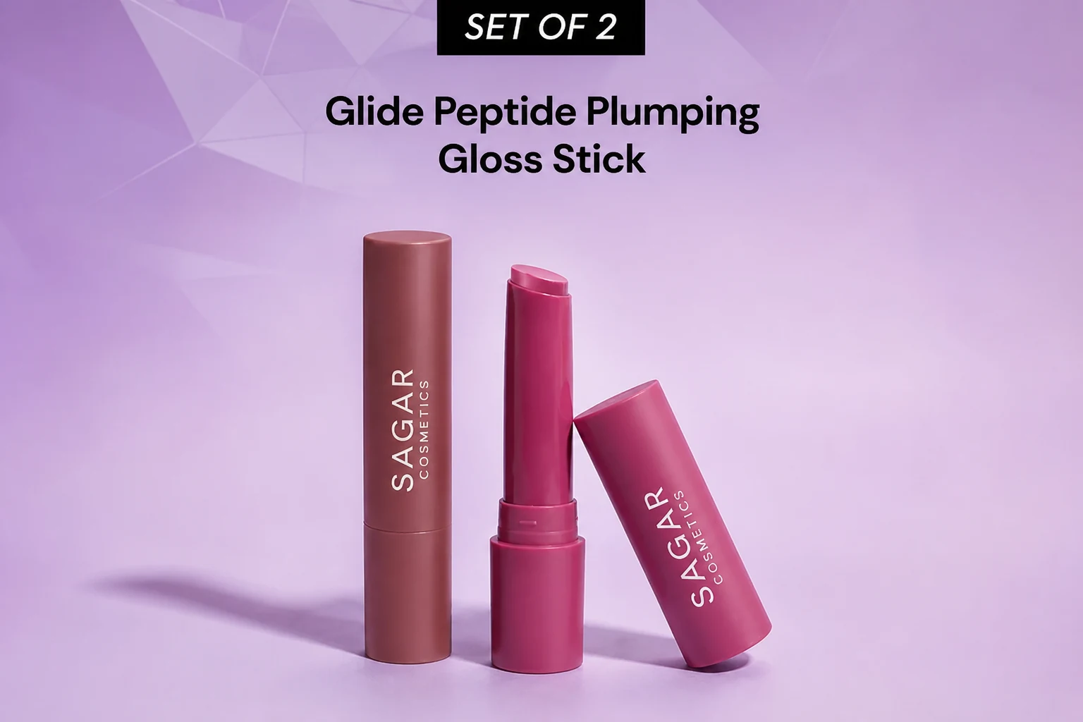 SET OF 2 GLIDE PEPTIDE PLUMPING GLOSS STICKS